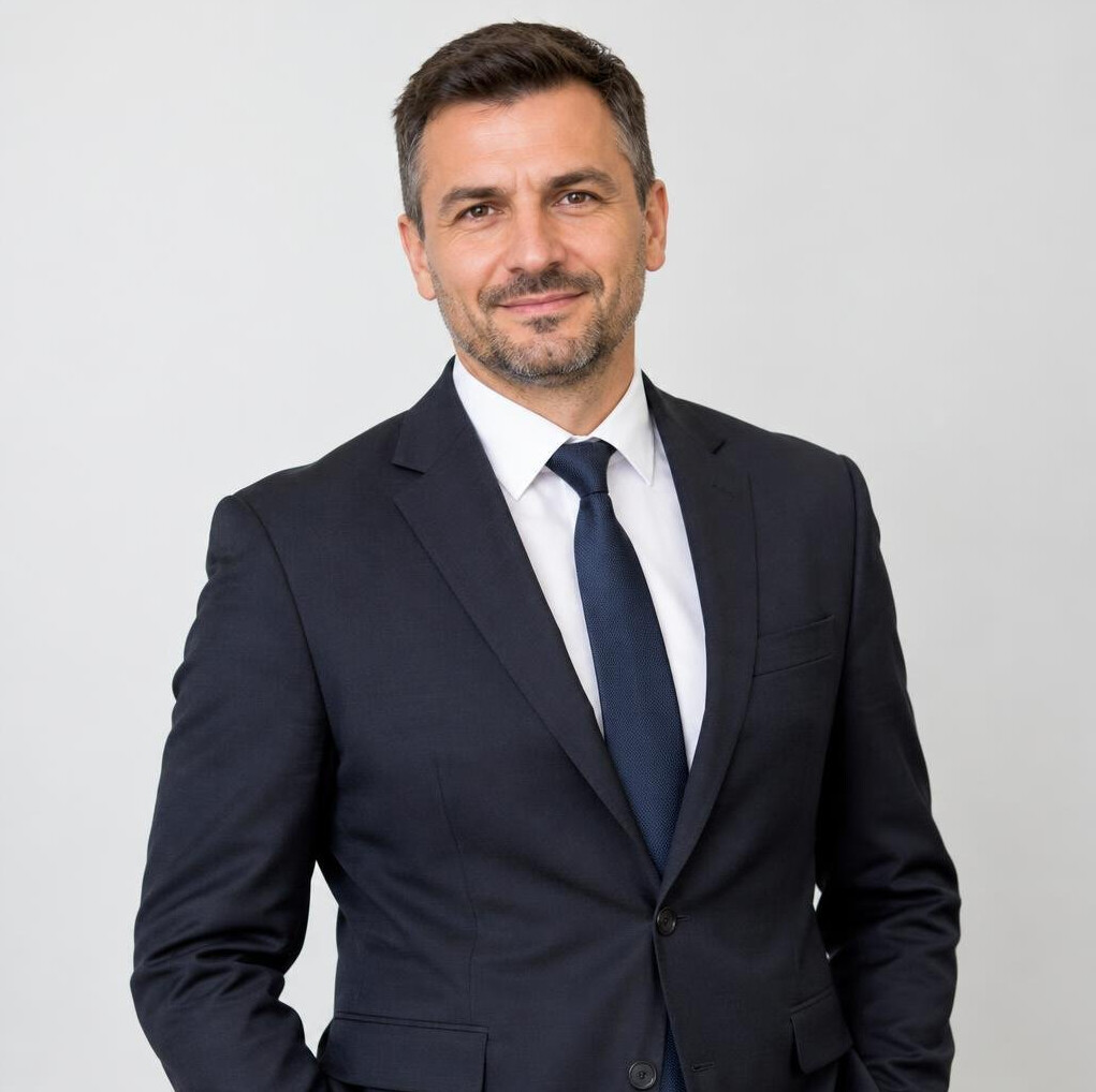 Portrait of a confident man in a business suit